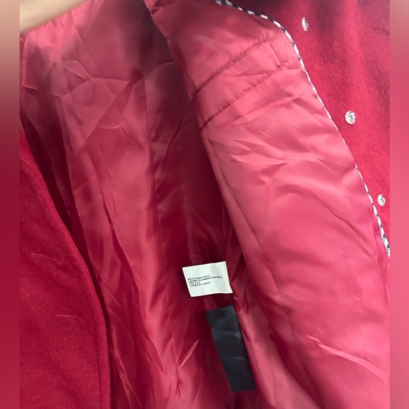 ST JOHNS BAY CASHMERE BLEND WOMEN JACKET IN DEEP RED SIZE LARGE - Picture 8 of 8